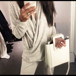 Anthropologie studio leather bag